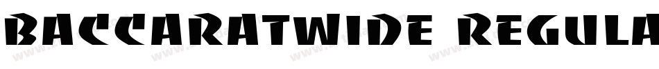 BaccaratWide Regular字体转换